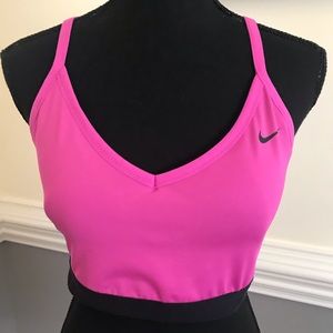 NIKE Dri-Fit sports bra size XL. Hot pink.